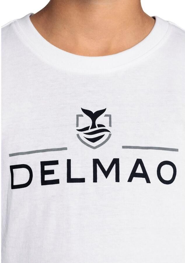 DELMAO T-shirt Voor jongens Korte mouwen basic ontwerp ronde hals - Foto 3