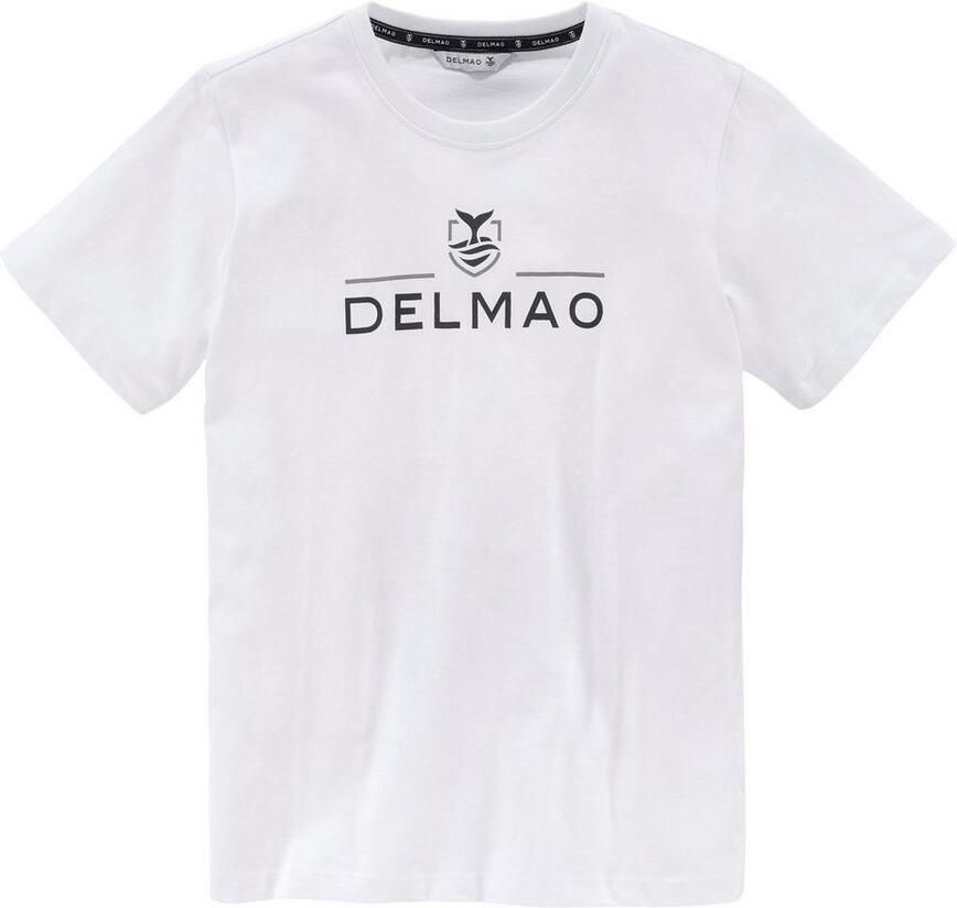 DELMAO T-shirt Voor jongens Korte mouwen basic ontwerp ronde hals