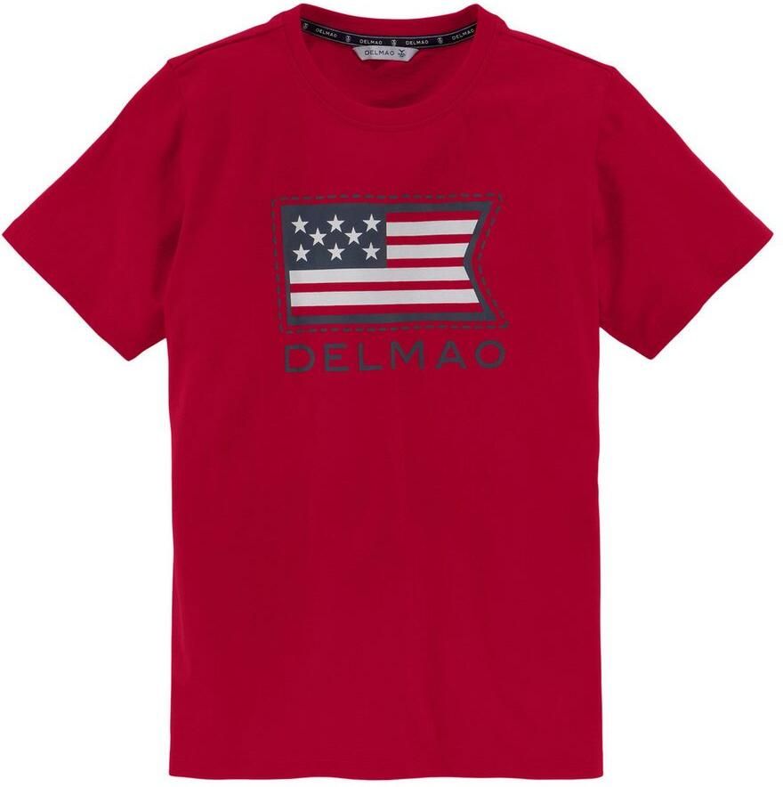 DELMAO T-shirt Voor jongens Korte mouwen basic pasvorm met vrolijke print - Foto 1