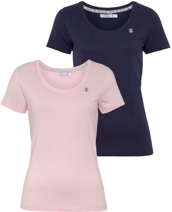 DELMAO T-shirt (2-delig Set van 2)