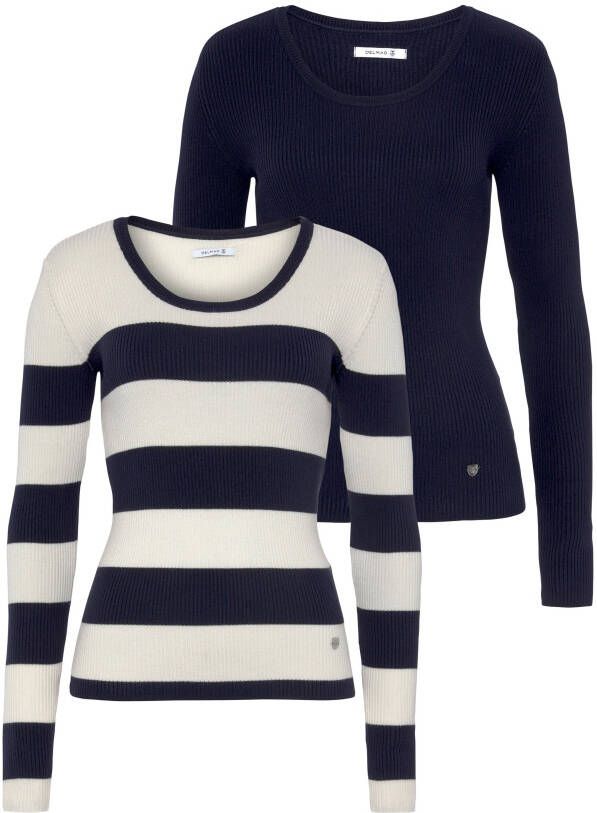 DELMAO Trui met ronde hals (2-delig Set van 2)