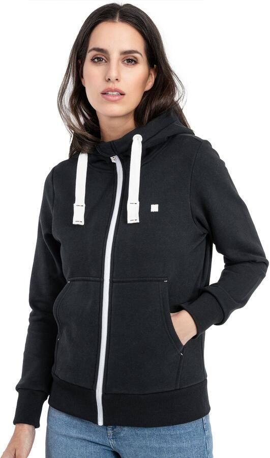 DEPROC Active Capuchonsweatvest FinjaCMYK II zachte fleecejack met kangoeroezak - Foto 6