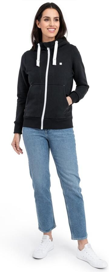 DEPROC Active Capuchonsweatvest FinjaCMYK II zachte fleecejack met kangoeroezak - Foto 5