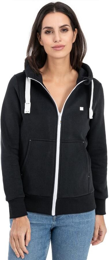 DEPROC Active Capuchonsweatvest FinjaCMYK II zachte fleecejack met kangoeroezak - Foto 4