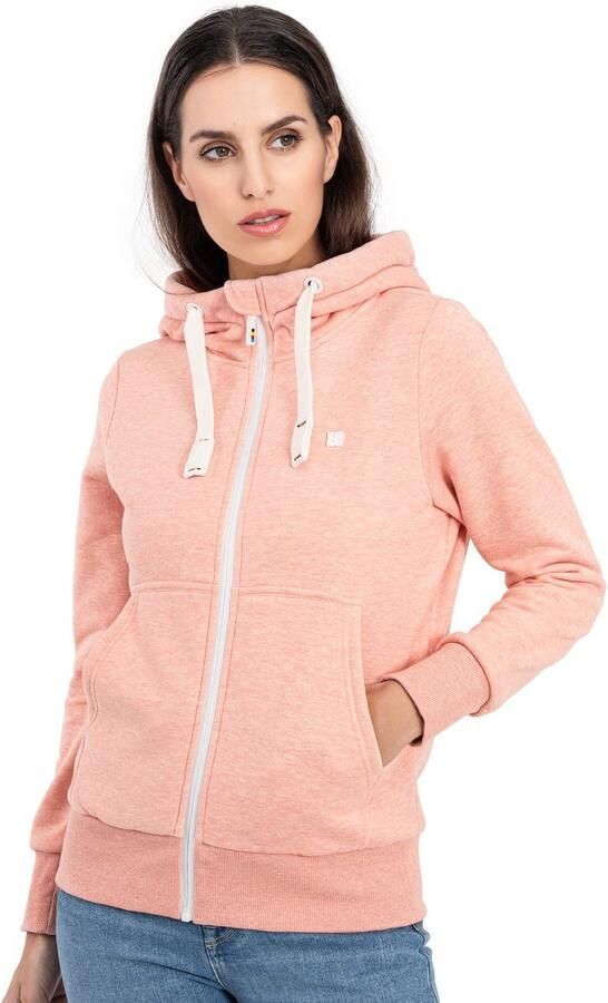 DEPROC Active Capuchonsweatvest FinjaCMYK II zachte fleecejack met kangoeroezak - Foto 5