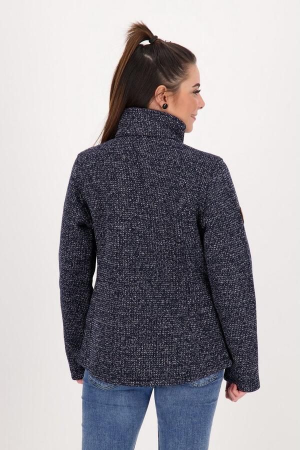 DEPROC Active Gebreid fleecejack KITTOBE LAKE WOMEN Contrasterende ritssluiting - Foto 2