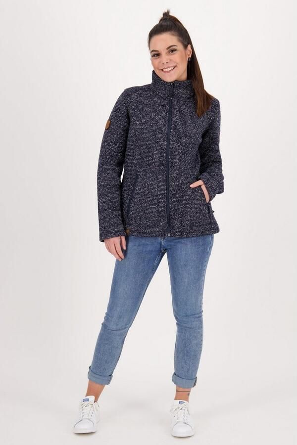 DEPROC Active Gebreid fleecejack KITTOBE LAKE WOMEN Contrasterende ritssluiting - Foto 4