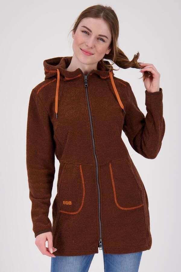 DEPROC Active Gebreide jas KENNEWICK II LONG buitengewone lange fijngebreide jas met contrastdetails - Foto 5