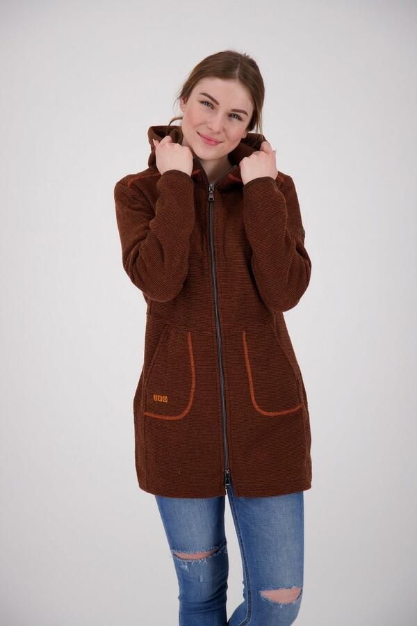 DEPROC Active Gebreide jas KENNEWICK II LONG buitengewone lange fijngebreide jas met contrastdetails - Foto 4