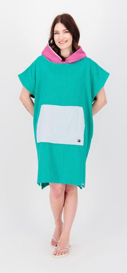 DEPROC Active Poncho Badponcho PARLEE BEACH Badponcho met grote kangoeroezak en binnenzak - Foto 4