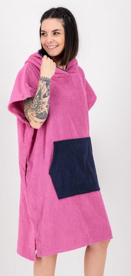 DEPROC Active Poncho Badponcho PARLEE BEACH Badponcho met grote kangoeroezak en binnenzak - Foto 3