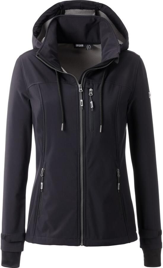 DEPROC Active Softshell-jack DECORAH PEAK V WOMEN met afneembare capuchon - Foto 5