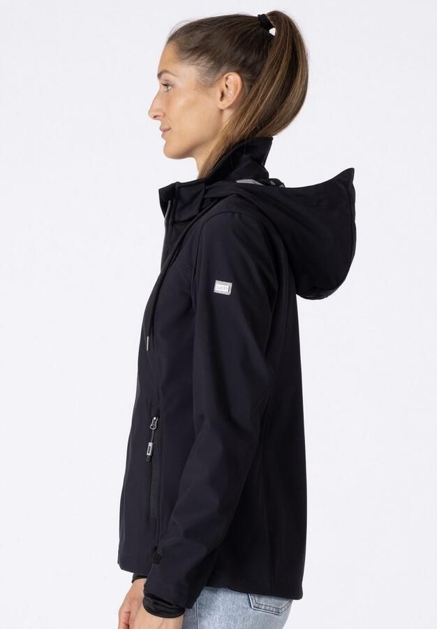 DEPROC Active Softshell-jack DECORAH PEAK V WOMEN met afneembare capuchon - Foto 2