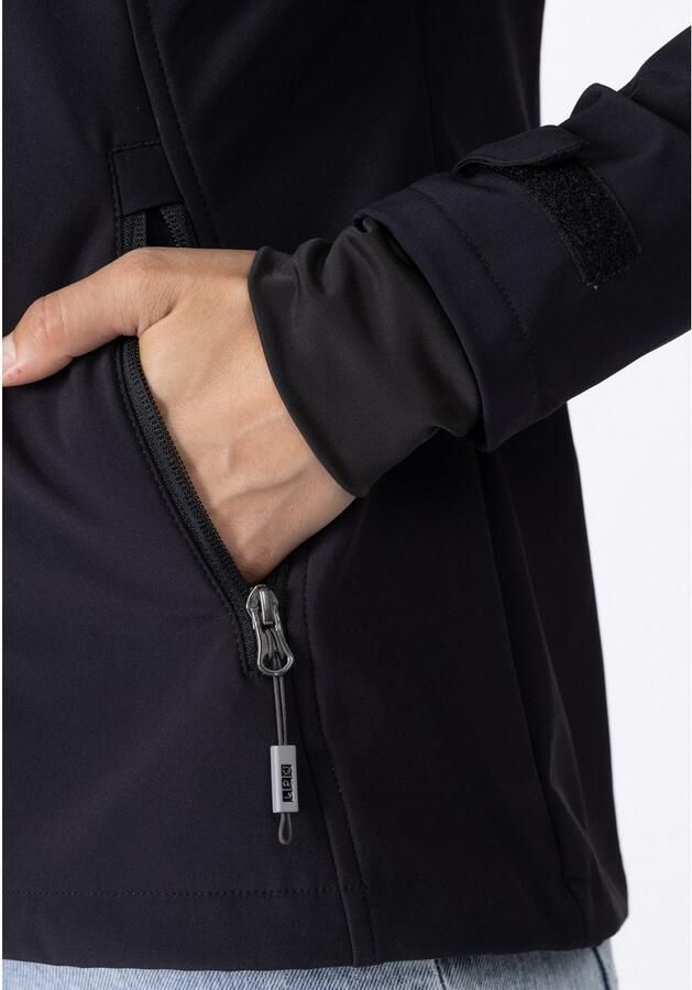 DEPROC Active Softshell-jack DECORAH PEAK V WOMEN met afneembare capuchon