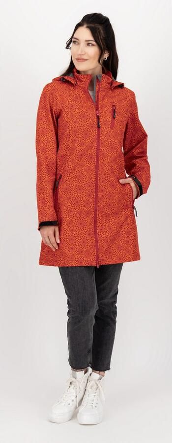 DEPROC Active Softshell-jack SHELBY LONG lichte softshell korte mantel met afneembare capuchon - Foto 5