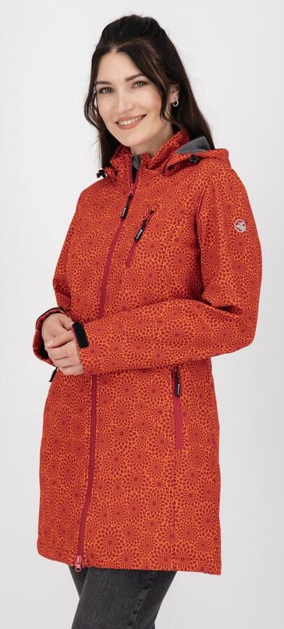 DEPROC Active Softshell-jack SHELBY LONG lichte softshell korte mantel met afneembare capuchon - Foto 4