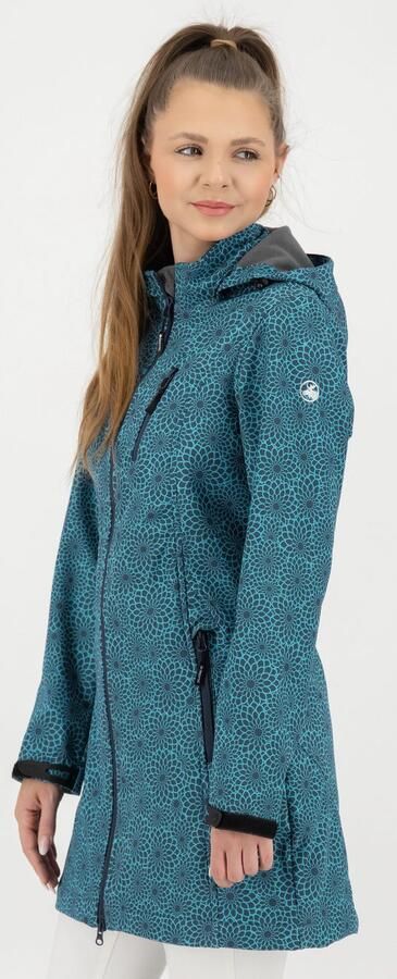 DEPROC Active Softshell-jack SHELBY LONG lichte softshell korte mantel met afneembare capuchon - Foto 4