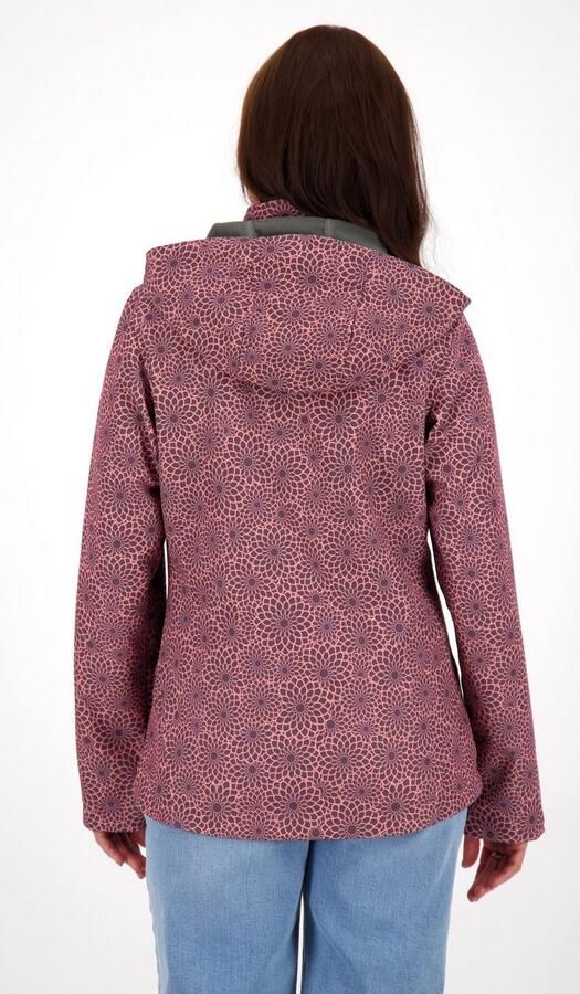 DEPROC Active Softshell-jack SHELBY PEAK DC licht softshell-jack met all-over-print en afneembare capuchon - Foto 3