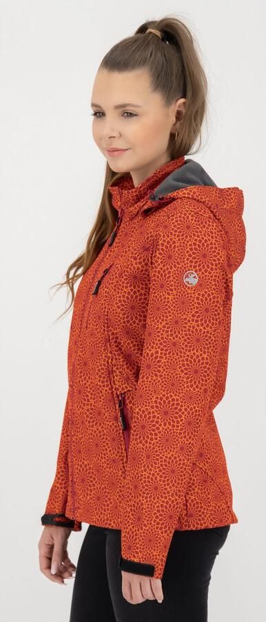 DEPROC Active Softshell-jack SHELBY PEAK DC licht softshell-jack met all-over-print en afneembare capuchon - Foto 3