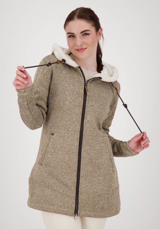 LPO Fleecejack KENNEWICK II LONG met capuchon en zachte fleece voering