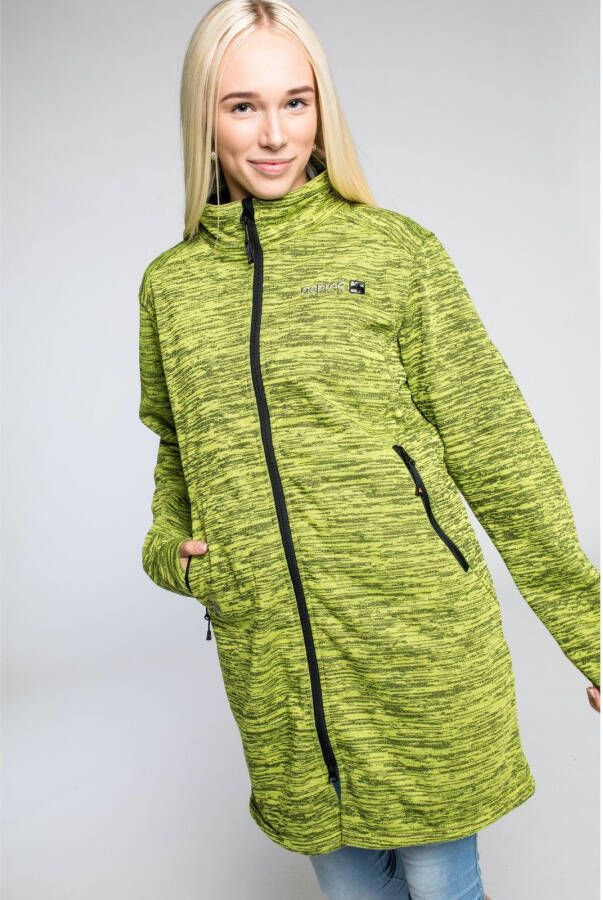 DEPROC Active Gebreide jas ELKSDALE LONG JACKET WOMEN