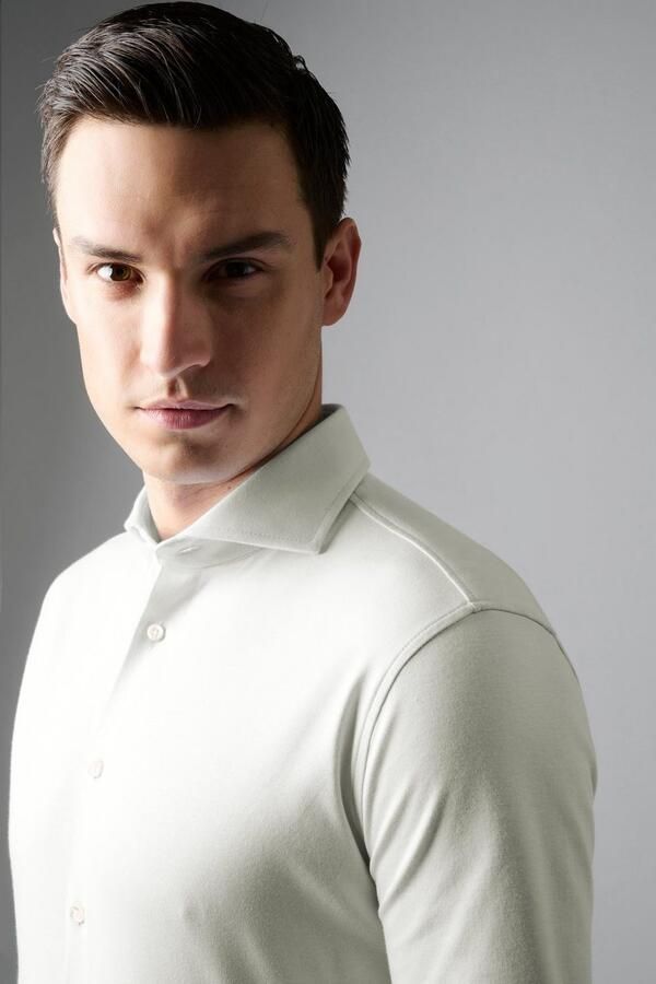 Desoto Overhemd Lange Mouw Essential Overhemd Hai Jersey Champagne - Foto 8