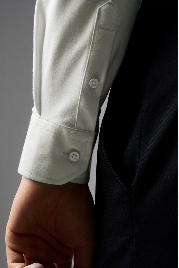 Desoto Overhemd Lange Mouw Essential Overhemd Hai Jersey Champagne - Foto 6