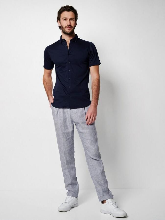 Desoto Overhemd met korte mouwen Casual Modern Button Down half lange mouw - Foto 3