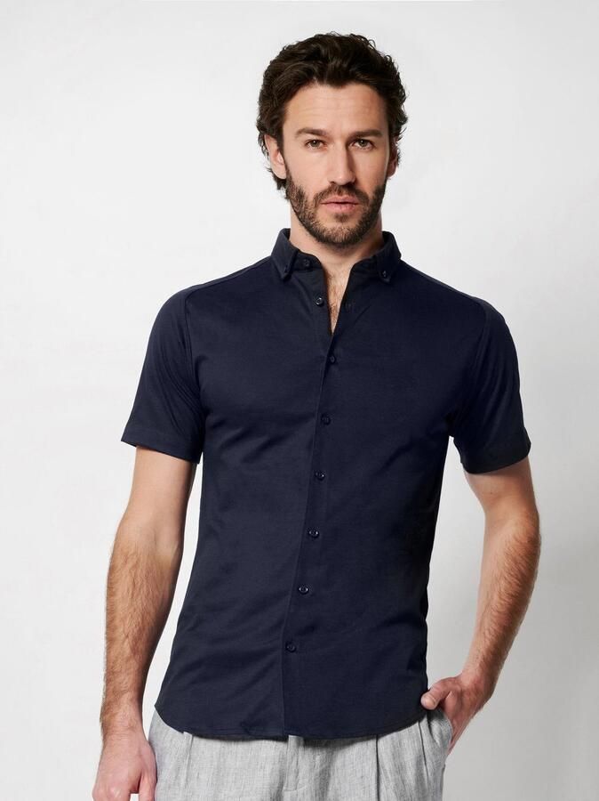 Desoto Overhemd met korte mouwen Casual Modern Button Down half lange mouw - Foto 5