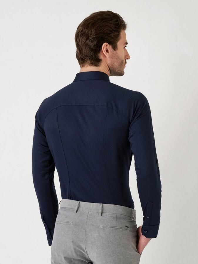 Desoto Overhemd met lange mouwen Casual Kent 1 1 Met een ronde hals - Foto 3