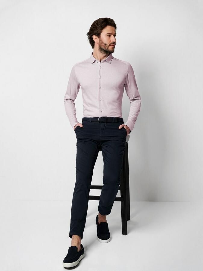 Desoto Overhemd met lange mouwen Casual Kent 1 1 Met een ronde hals - Foto 8