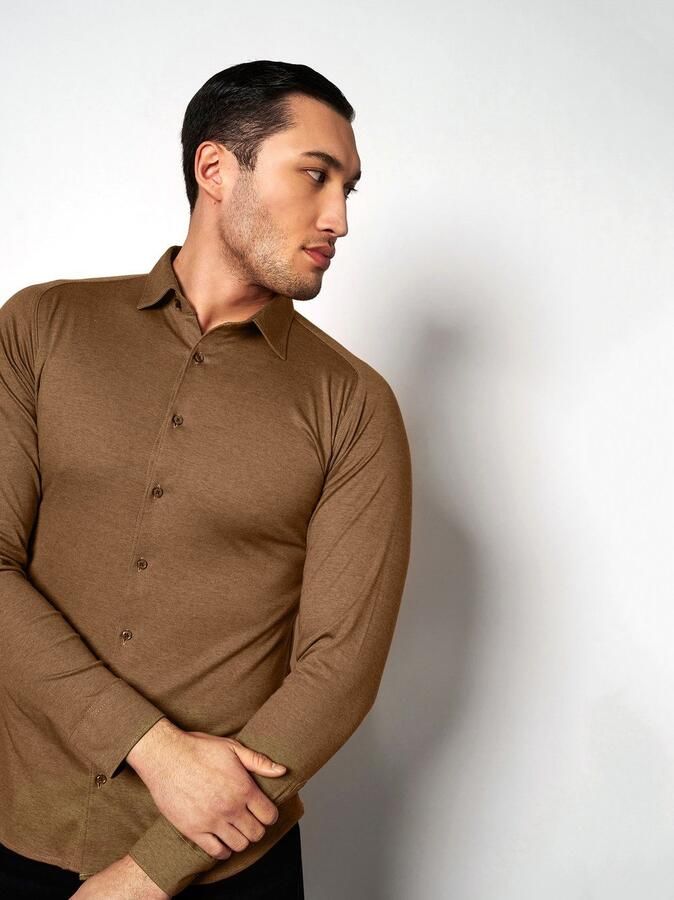 Desoto Overhemd met lange mouwen Casual Kent 1 1 Met een ronde hals - Foto 7