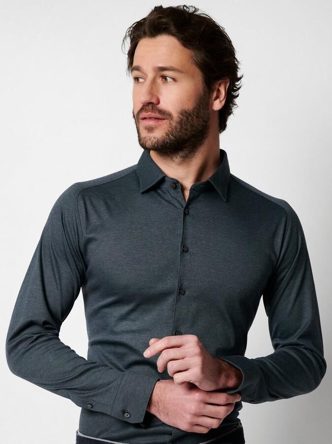 Desoto Overhemd met lange mouwen Casual Kent 1 1 Met een ronde hals - Foto 6