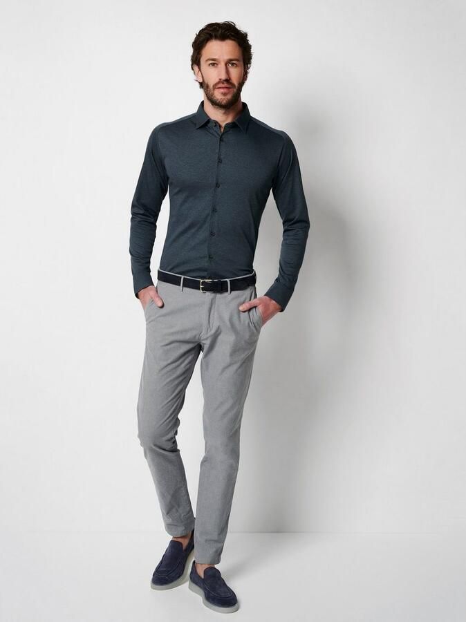 Desoto Overhemd met lange mouwen Casual Kent 1 1 Met een ronde hals - Foto 4