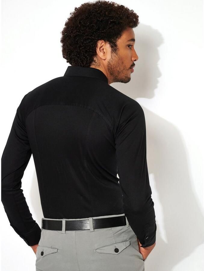 Desoto Overhemd met lange mouwen Jersey overhemd Casual Kent lange mouw - Foto 6