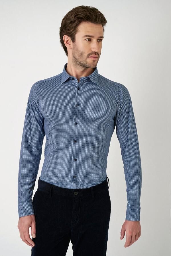 Desoto Overhemd met lange mouwen Kent 1 1 Met een ronde hals - Foto 6