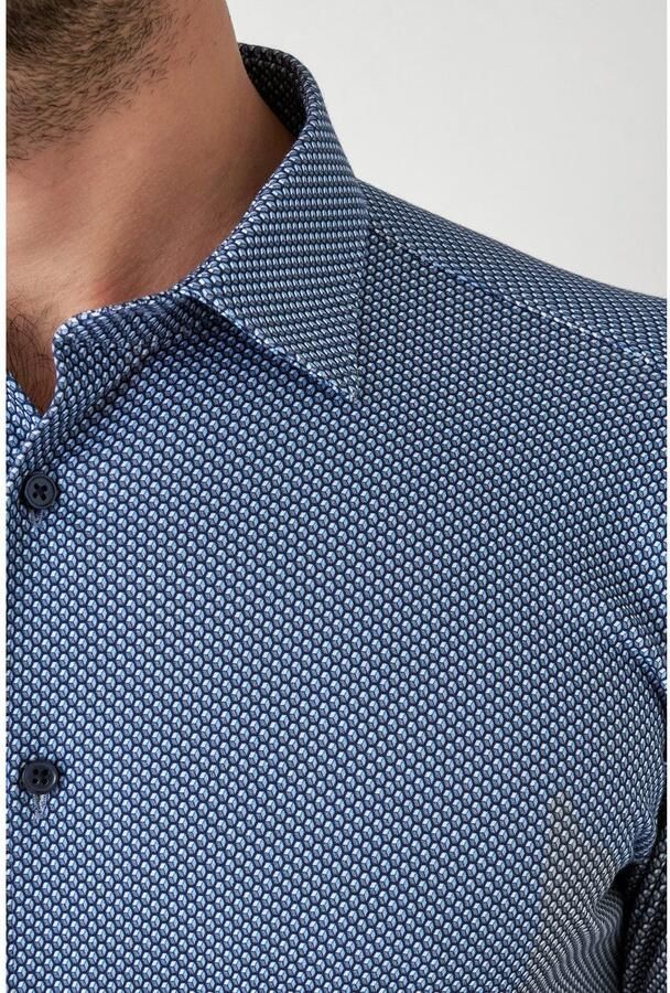 Desoto Overhemd met lange mouwen Kent 1 1 Met een ronde hals - Foto 3