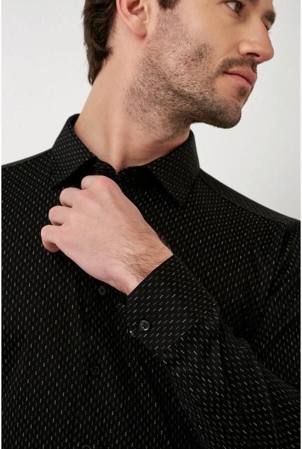 Desoto Overhemd met lange mouwen Kent 1 1 Met een ronde hals - Foto 3