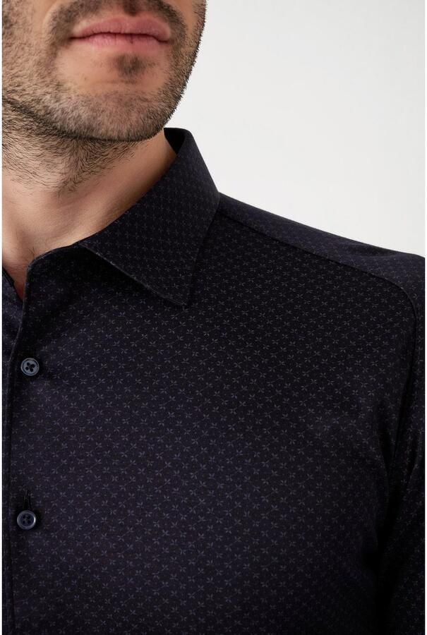 Desoto Overhemd met lange mouwen Kent 1 1 Met een ronde hals - Foto 4