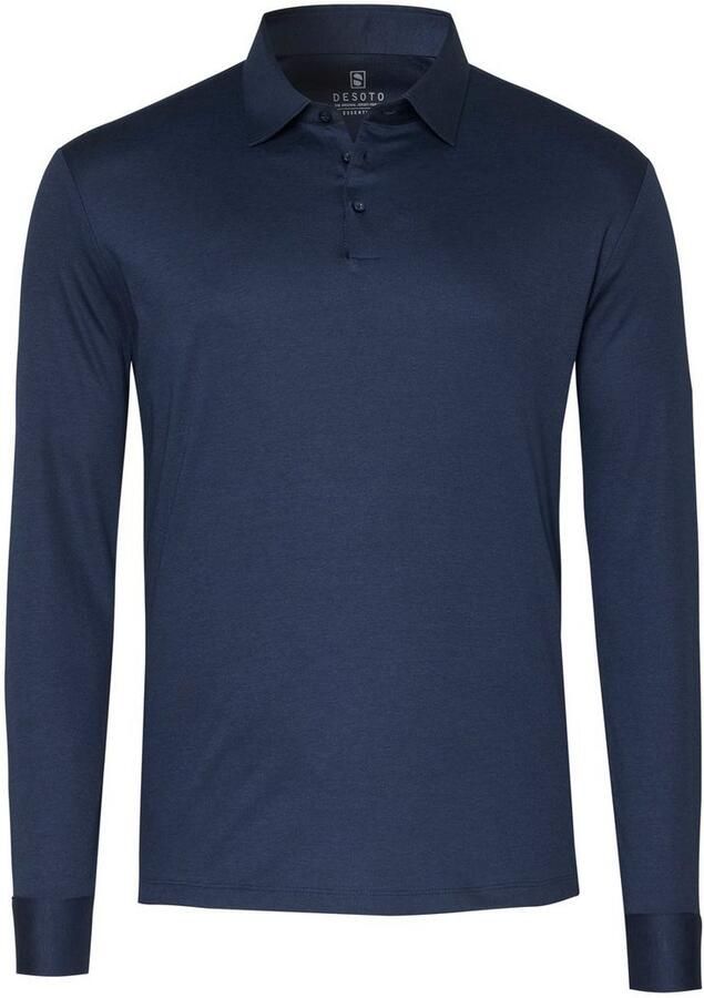 Desoto Poloshirt met lange mouwen Jersey polo Essential Kent lange mouw - Foto 5