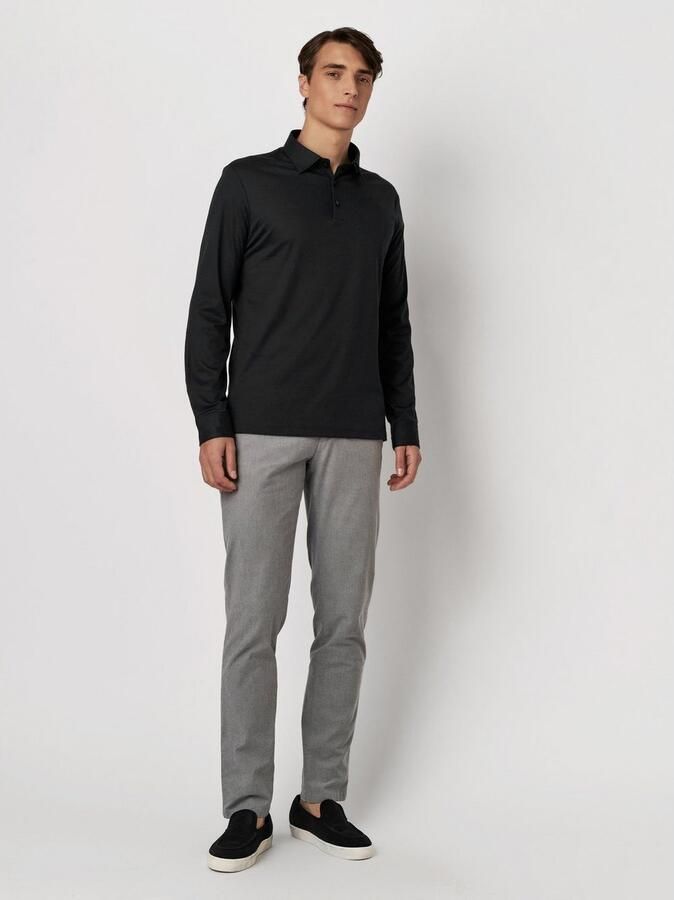 Desoto Poloshirt met lange mouwen Jersey polo Essential Kent lange mouw - Foto 3