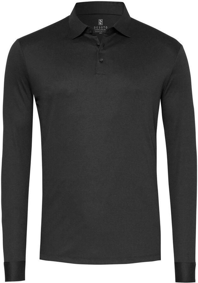 Desoto Poloshirt met lange mouwen Jersey polo Essential Kent lange mouw - Foto 5