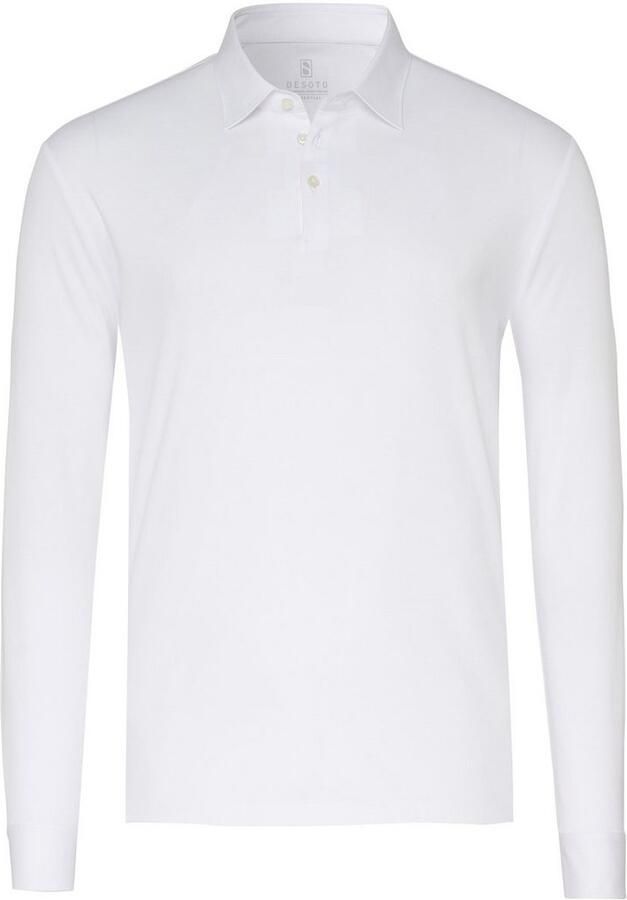 Desoto Poloshirt met lange mouwen Jersey polo Essential Kent lange mouw - Foto 6