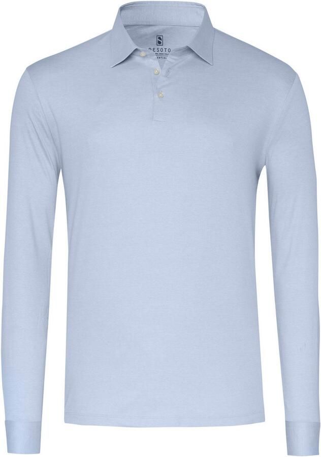 Desoto Poloshirt met lange mouwen Jersey polo Essential Kent lange mouw - Foto 4