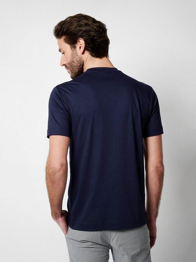 Desoto T-shirt Jersey T-Shirt Ronde hals half lange mouw - Foto 3