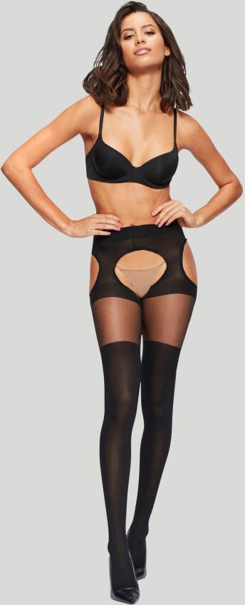 Die Strumpfmacher Ouvert maillot met overknee-effect