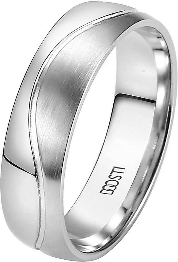 DOOSTI Trouwring Sieraden cadeau roestvrijstalen trouwring partnerring LIEBE