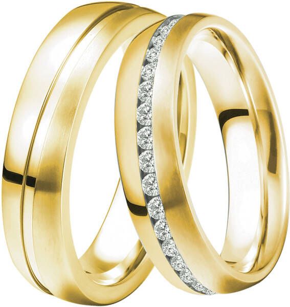 DOOSTI Trouwring Sieraad cadeau zilver 925 trouwring partner ring LIEFDE