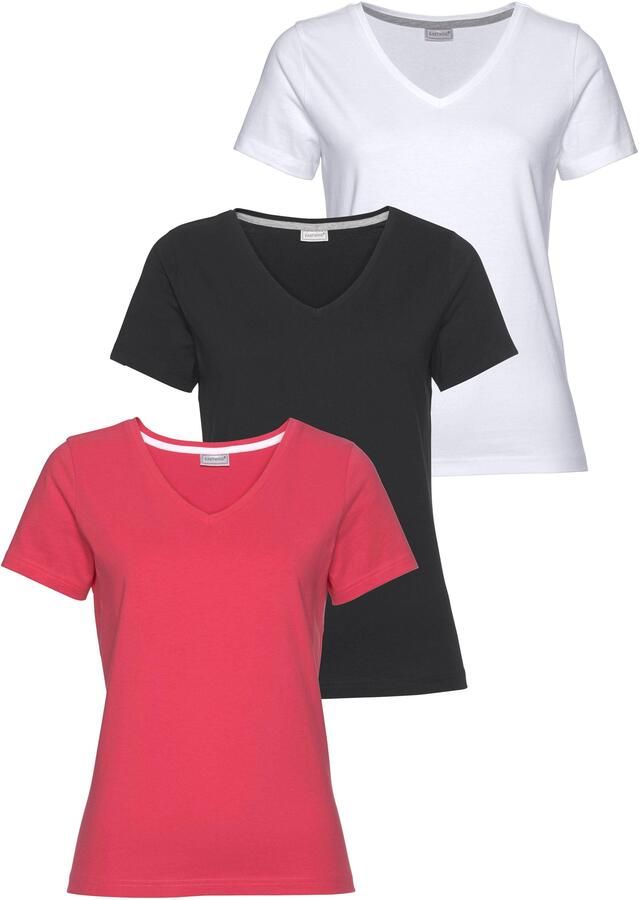 Eastwind T-shirt Korte mouw figuuraccentuerend van katoen in 3-pack (3-delig Set van 3) - Foto 8