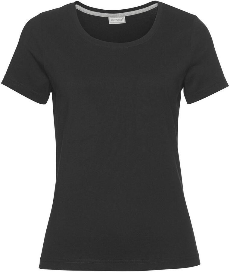 Eastwind T-shirt Korte mouw heup-lang voor vrije tijd van katoen (3-delig Set van 3) - Foto 2